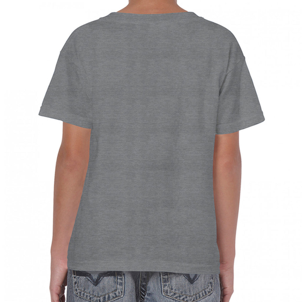 Gildan Youth Graphite Heather Heavy Cotton T-Shirt