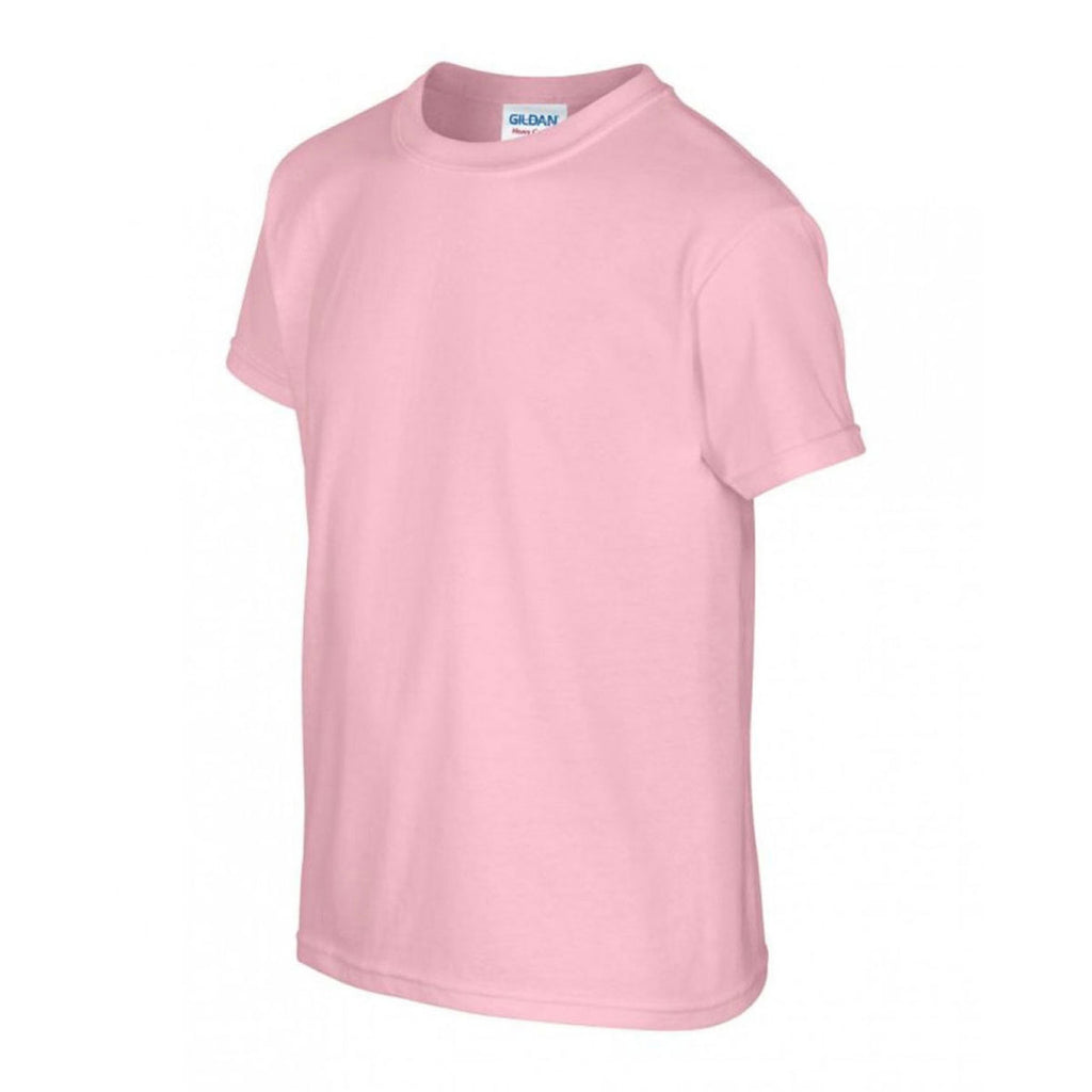 Gildan Youth Light Pink Heavy Cotton T-Shirt