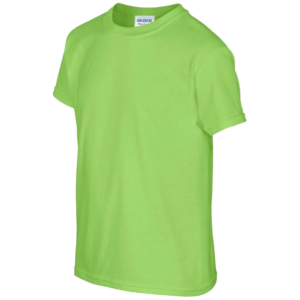Gildan Youth Lime Heavy Cotton T-Shirt