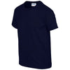Gildan Youth Navy Heavy Cotton T-Shirt