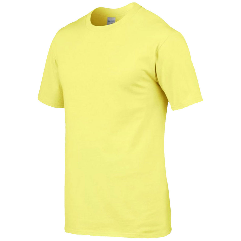 Gildan Men's Cornsilk Premium Cotton T-Shirt