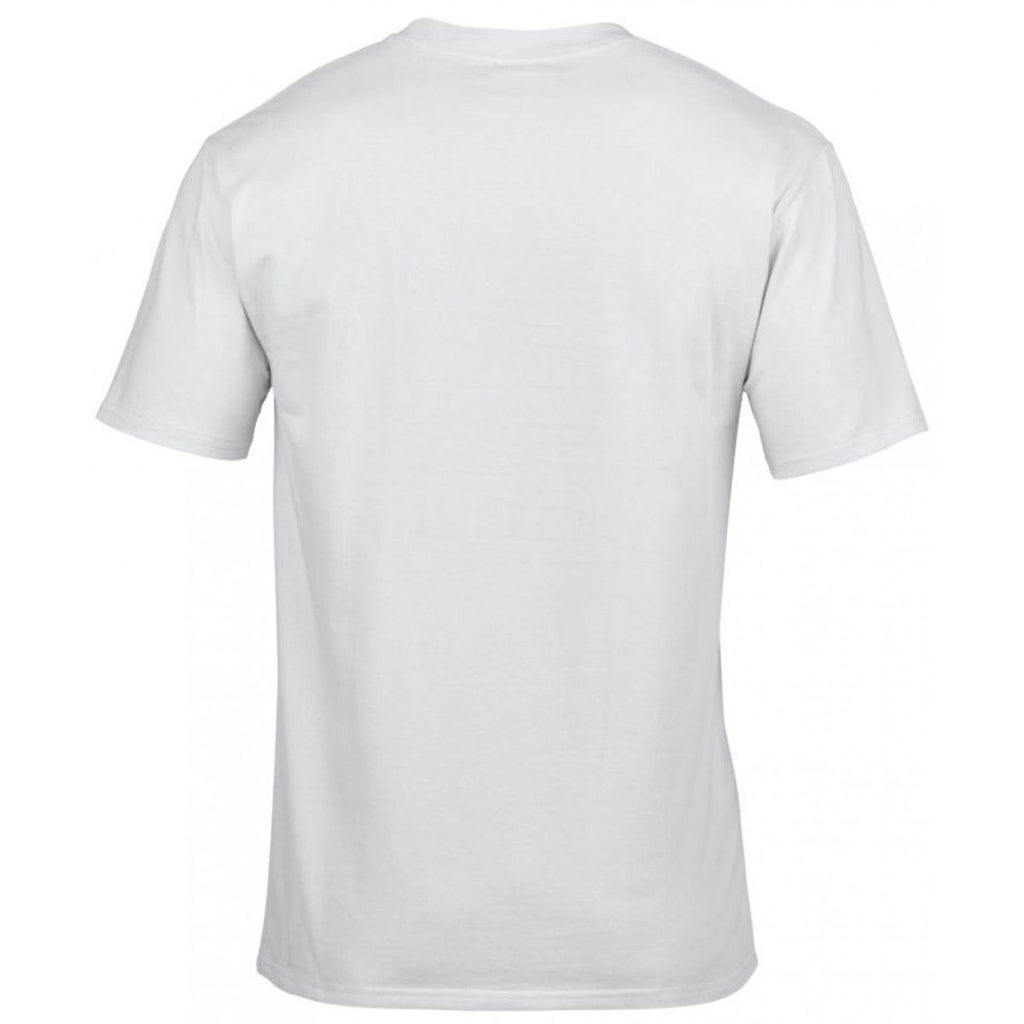 Gildan Men's White Premium Cotton T-Shirt