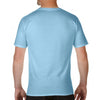 Gildan Men's Light Blue Premium Cotton V Neck T-Shirt