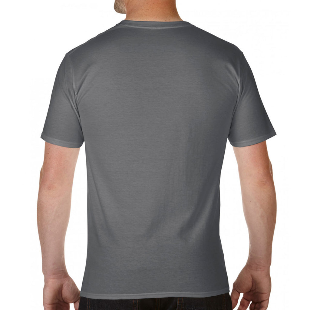 Gildan Men's Sport Grey Premium Cotton V Neck T-Shirt