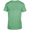 Gildan Men's Heather Irish Green SoftStyle V Neck T-Shirt