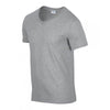 Gildan Men's Sport Grey SoftStyle V Neck T-Shirt