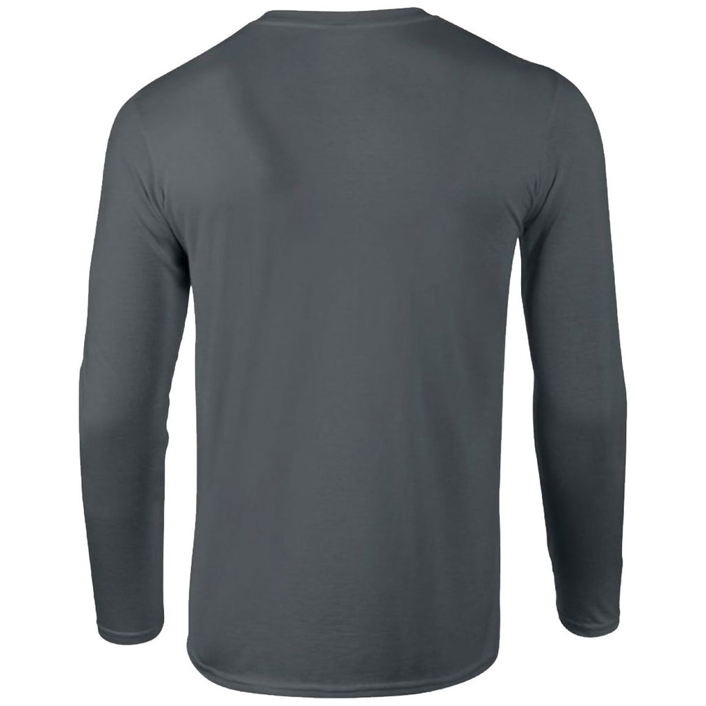 Gildan Men's Charcoal SoftStyle Long Sleeve T-Shirt