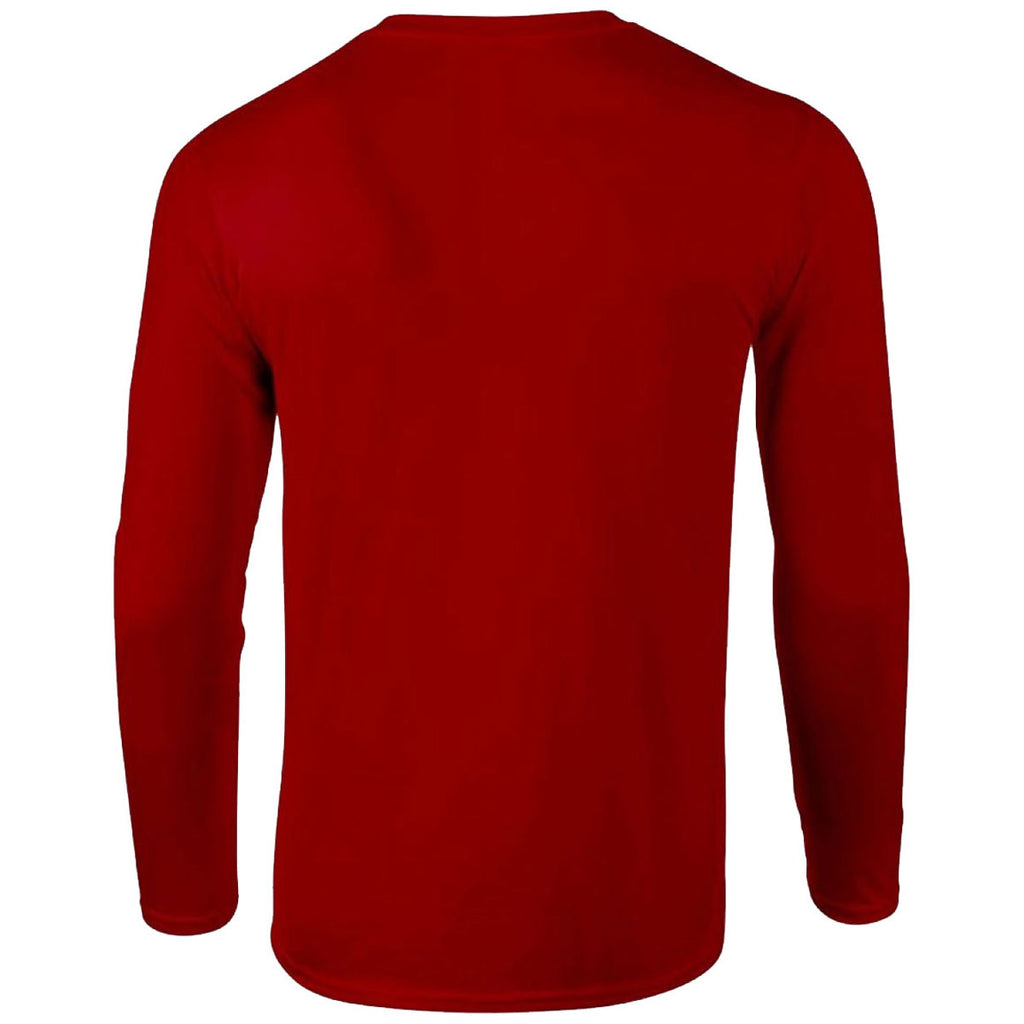 Gildan Men's Red SoftStyle Long Sleeve T-Shirt