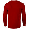 Gildan Men's Red SoftStyle Long Sleeve T-Shirt