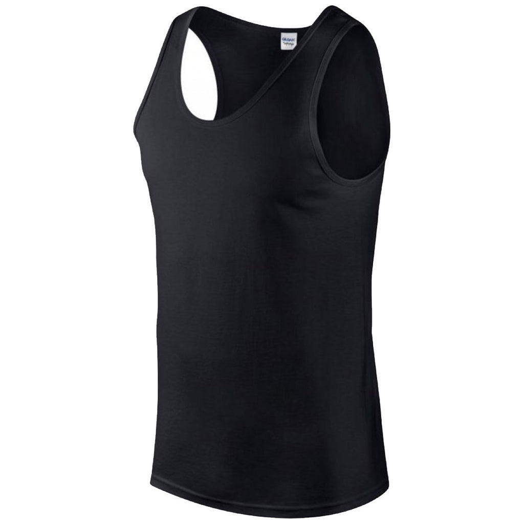 Gildan Men's Black SoftStyle Tank Top