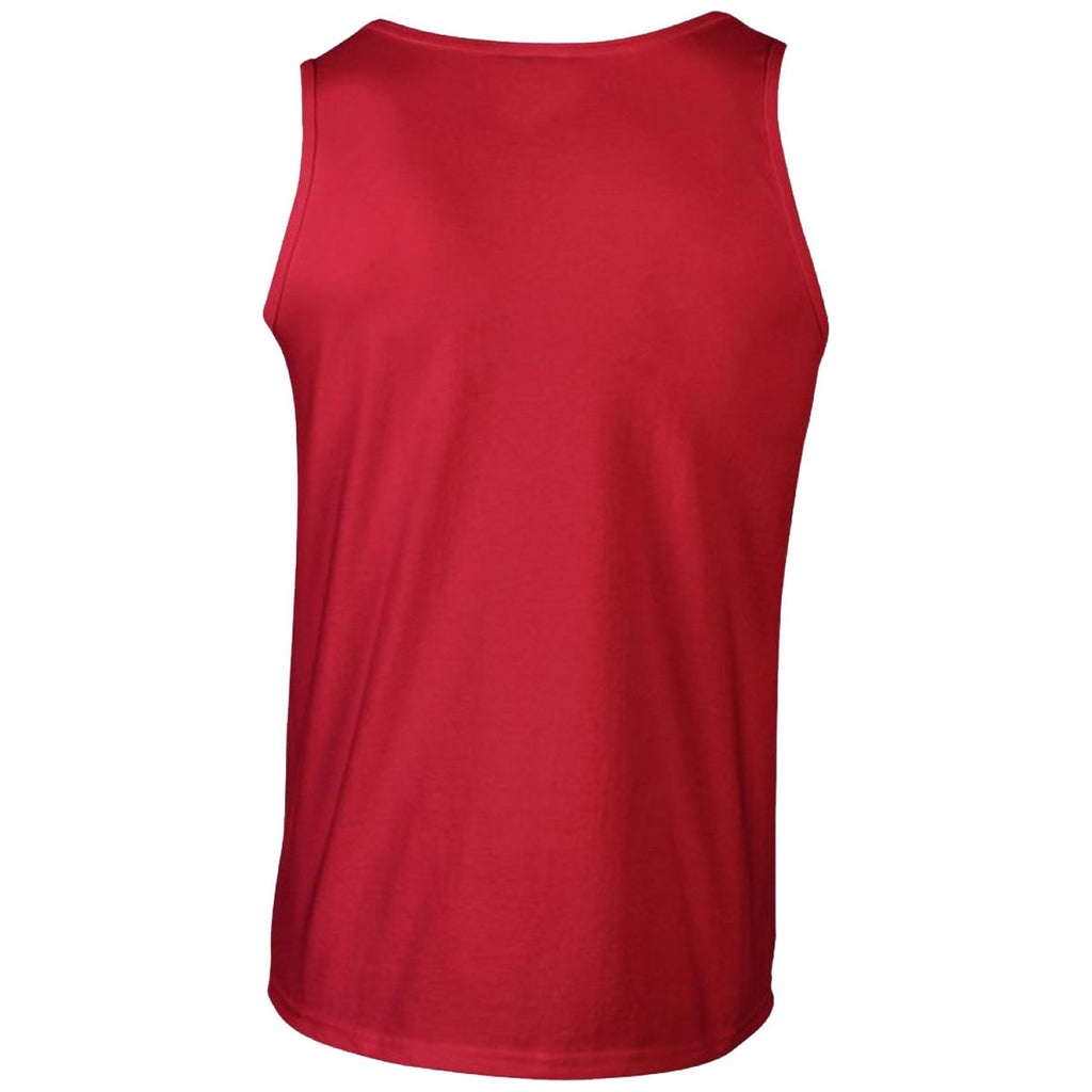 Gildan Men's Red SoftStyle Tank Top