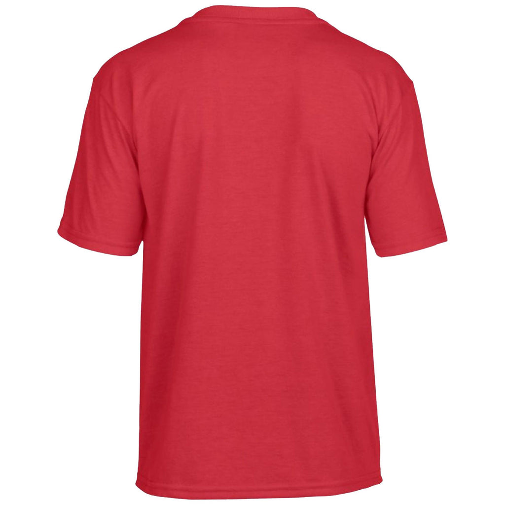 Gildan Youth Red Performance T-Shirt