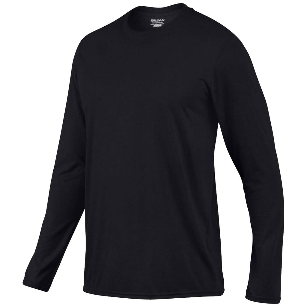 Gildan Men's Black Performance Long Sleeve T-Shirt