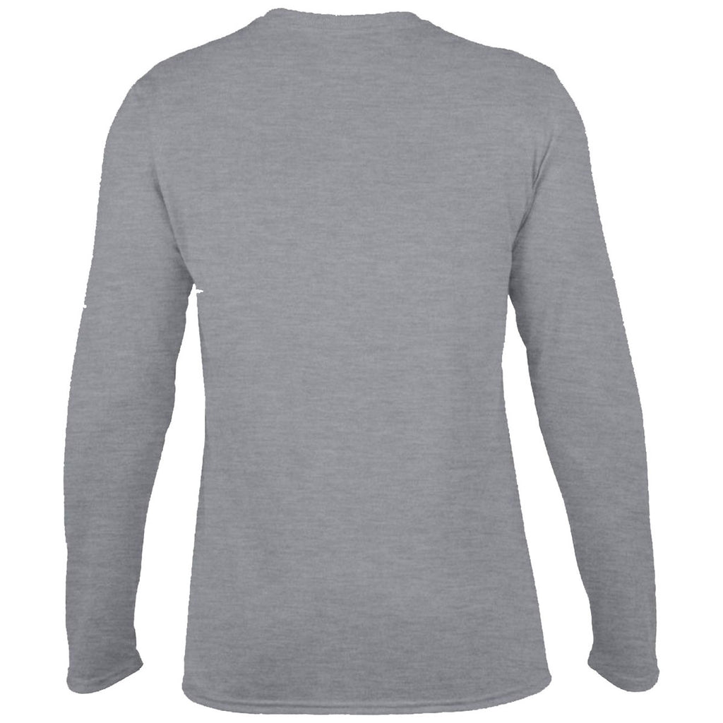 Gildan Men's Sport Grey Performance Long Sleeve T-Shirt