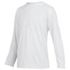 Gildan Youth White Performance Long Sleeve T-Shirt