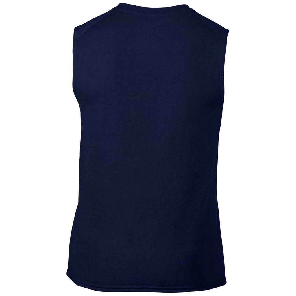 Gildan Men's Navy Performance Sleeveless T-Shirt