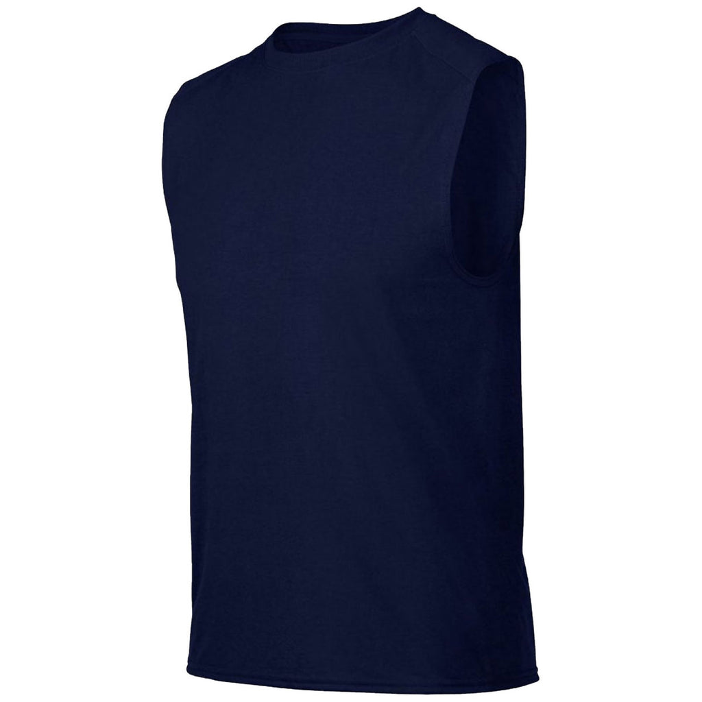 Gildan Men's Navy Performance Sleeveless T-Shirt