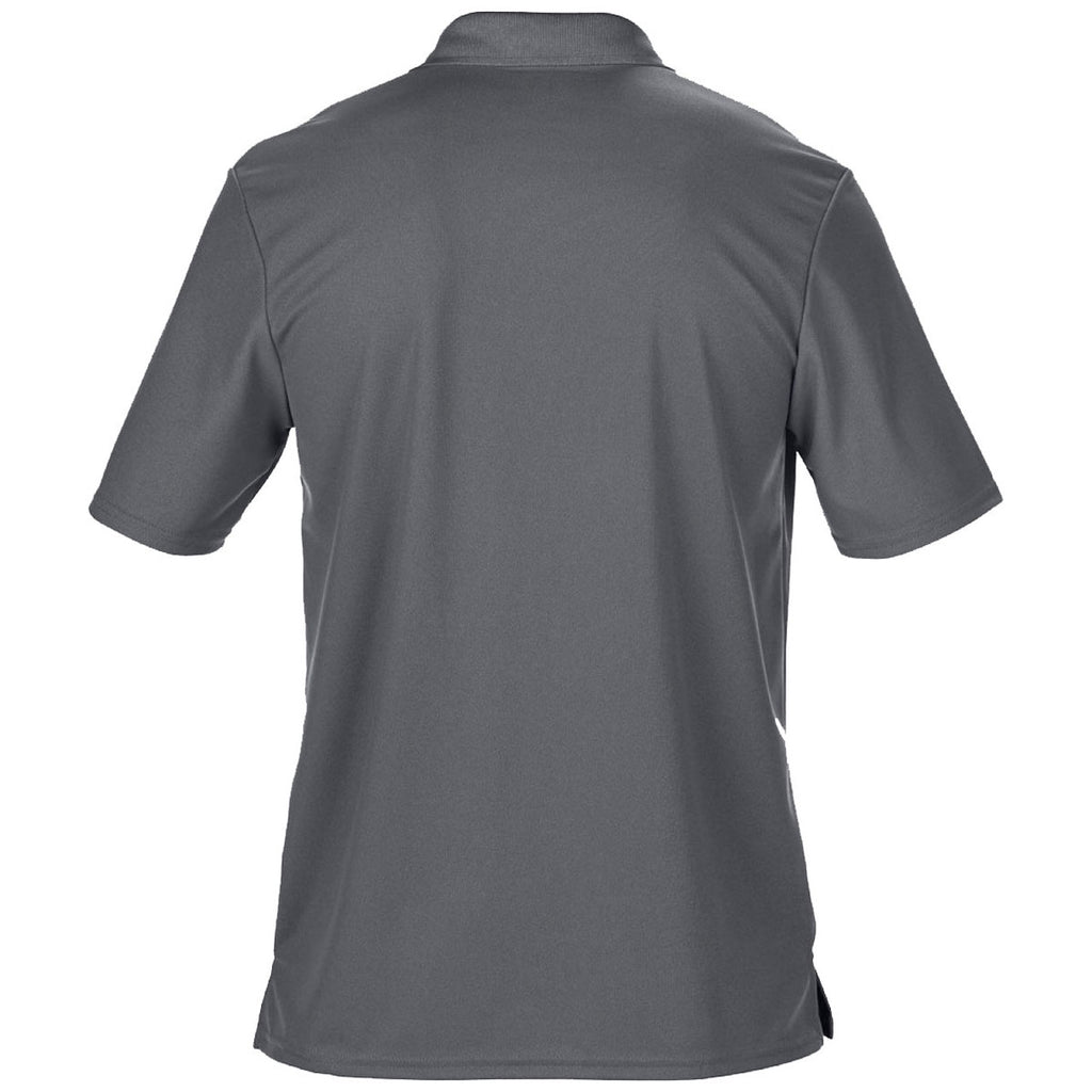 Gildan Men's Charcoal Performance Double Pique Polo Shirt