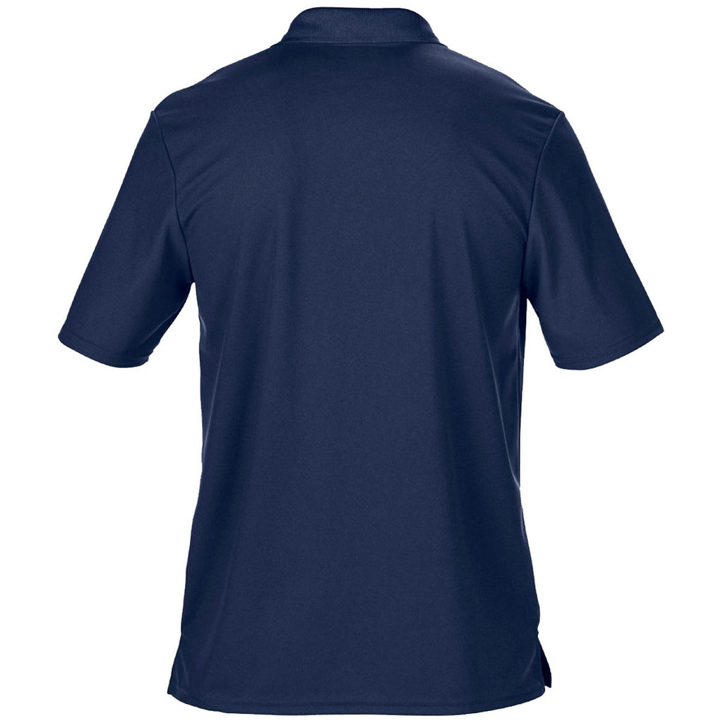 Gildan Men's Navy Performance Double Pique Polo Shirt