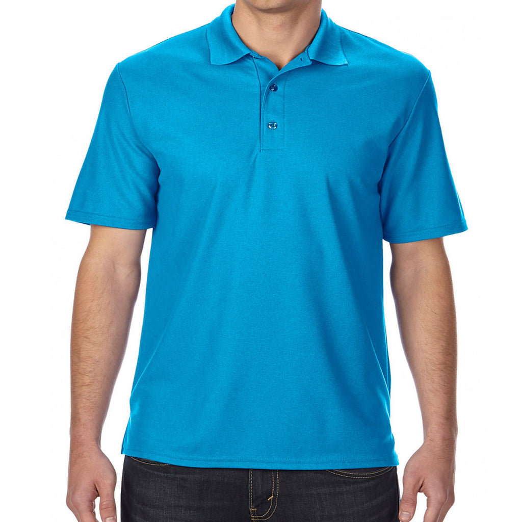 Gildan Men's Sapphire Performance Double Pique Polo Shirt