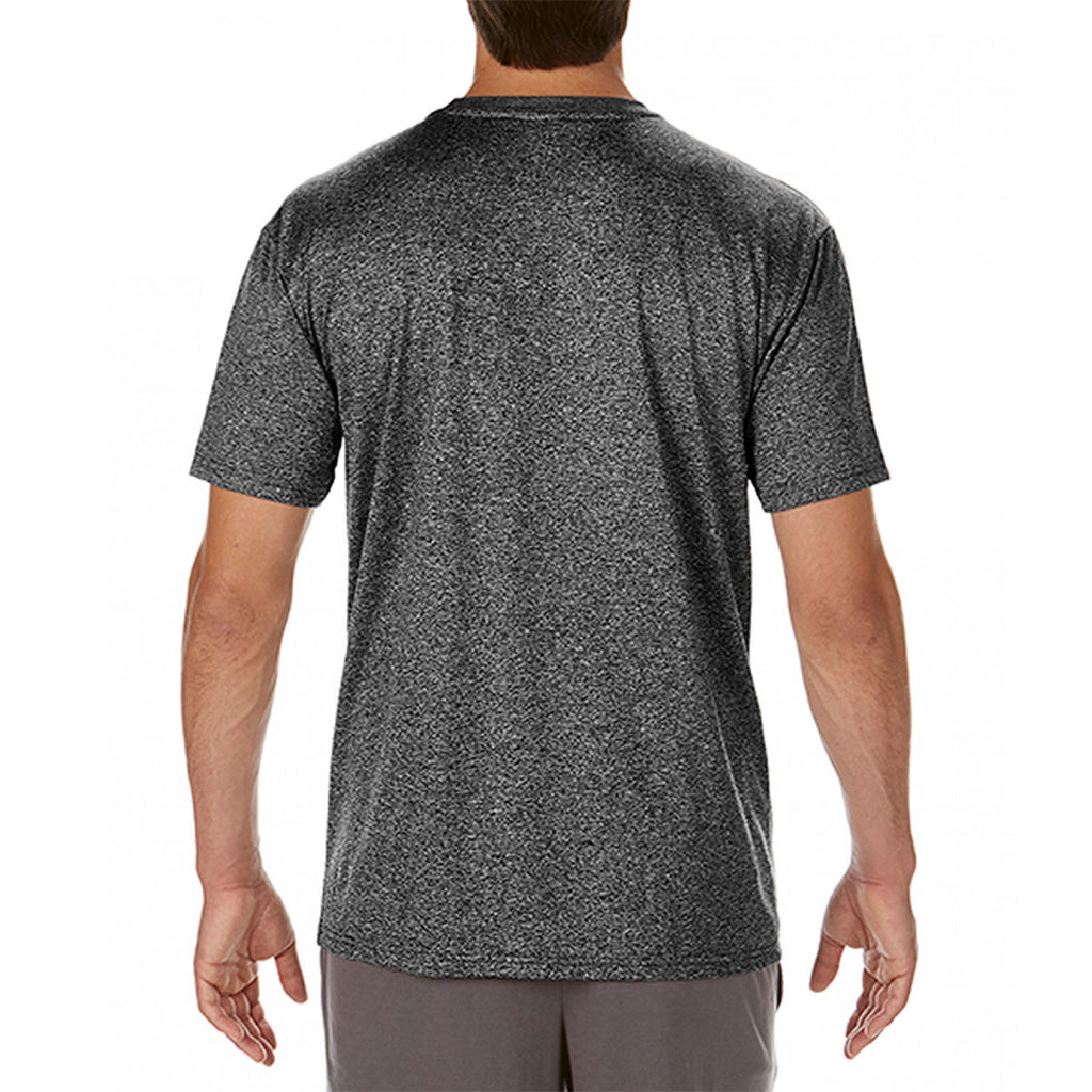 Gildan Men's Heather Sport Black Performance Core T-Shirt