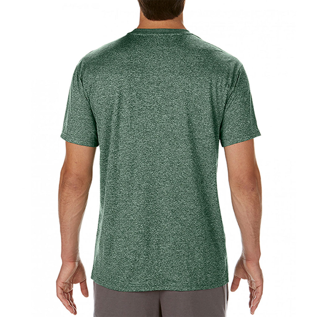 Gildan Men's Heather Sport Dark Green Performance Core T-Shirt