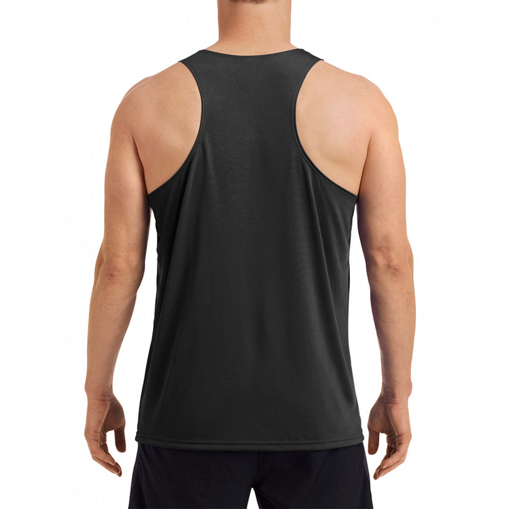 Gildan Men's Black Performance Racer Back Singlet