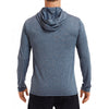 Gildan Men's Heather Sport Dark Navy Performance Hooded T-Shirt