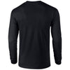 Gildan Men's Black Ultra Cotton Long Sleeve T-Shirt