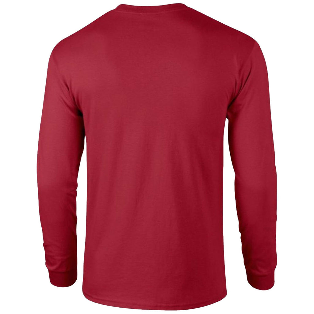 Gildan Men's Cardinal Red Ultra Cotton Long Sleeve T-Shirt