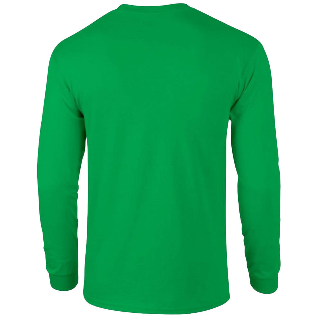 Gildan Men's Irish Green Ultra Cotton Long Sleeve T-Shirt