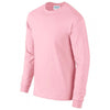 Gildan Men's Light Pink Ultra Cotton Long Sleeve T-Shirt