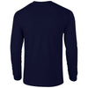 Gildan Men's Navy Ultra Cotton Long Sleeve T-Shirt
