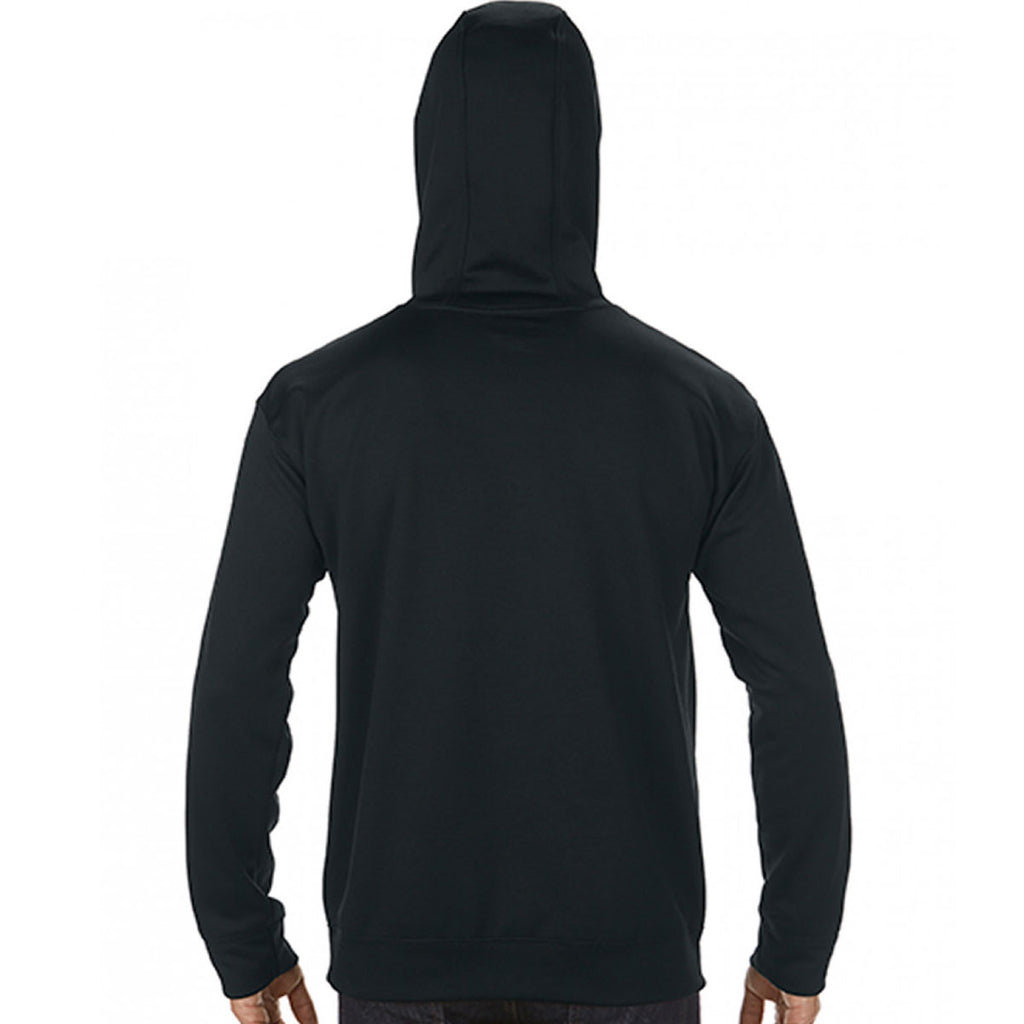 Gildan Men's Black Performance Tech Hooded Sweatshirt