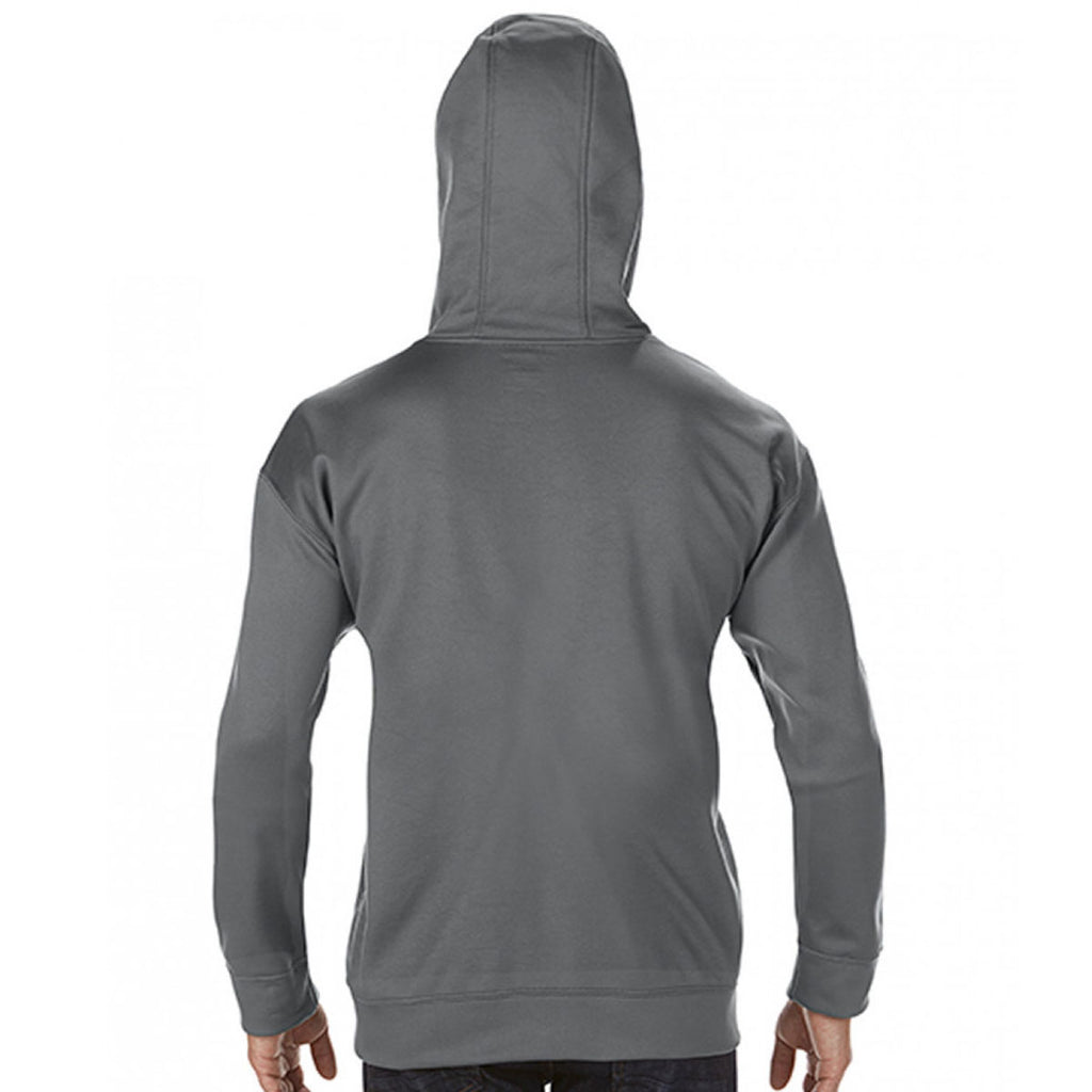 Gildan Men's Charcoal Performance Tech Hooded Sweatshirt