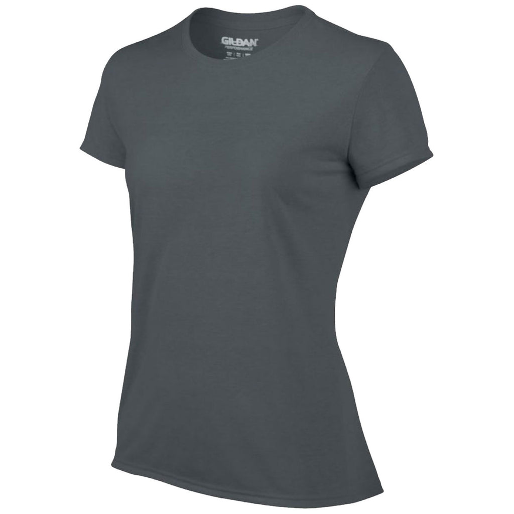 Gildan Women's Charcoal Performance T-Shirt