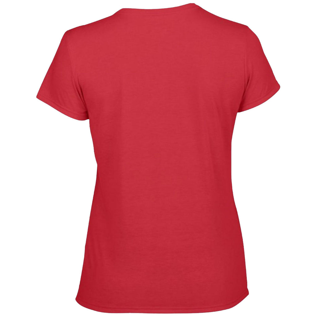 Gildan Women's Red Performance T-Shirt