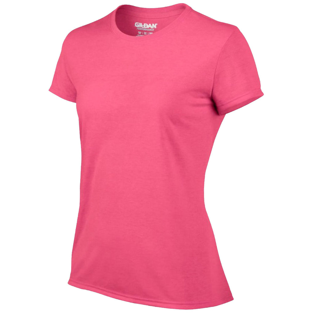 Gildan Women's Safety Pink Performance T-Shirt