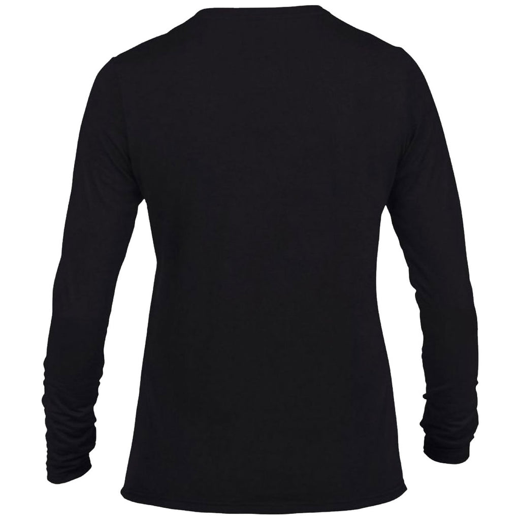 Gildan Women's Black Performance Long Sleeve T-Shirt