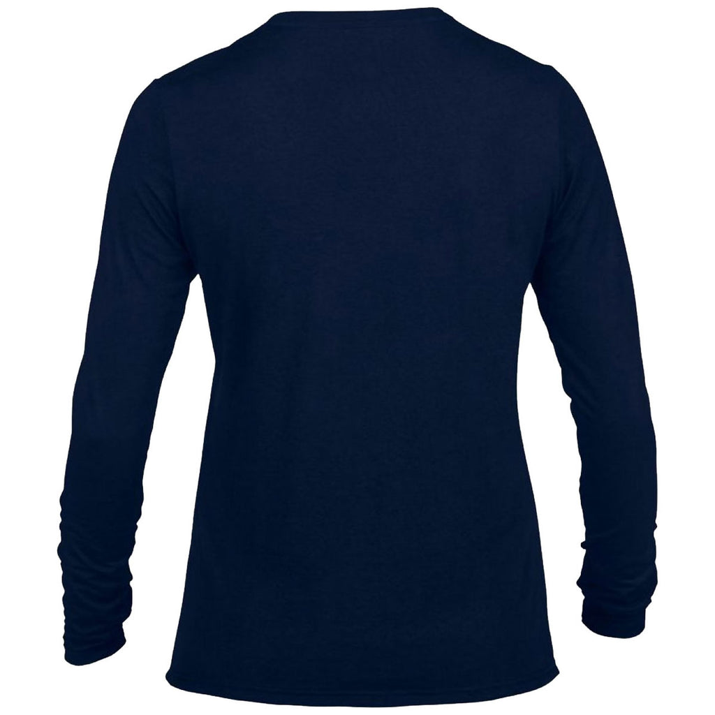 Gildan Women's Navy Performance Long Sleeve T-Shirt