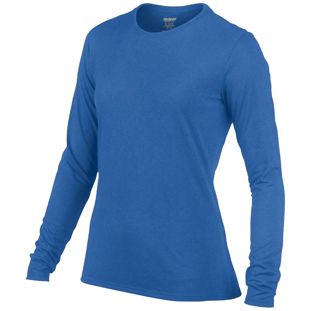 Gildan Women's Royal Performance Long Sleeve T-Shirt