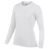 Gildan Women's White Performance Long Sleeve T-Shirt