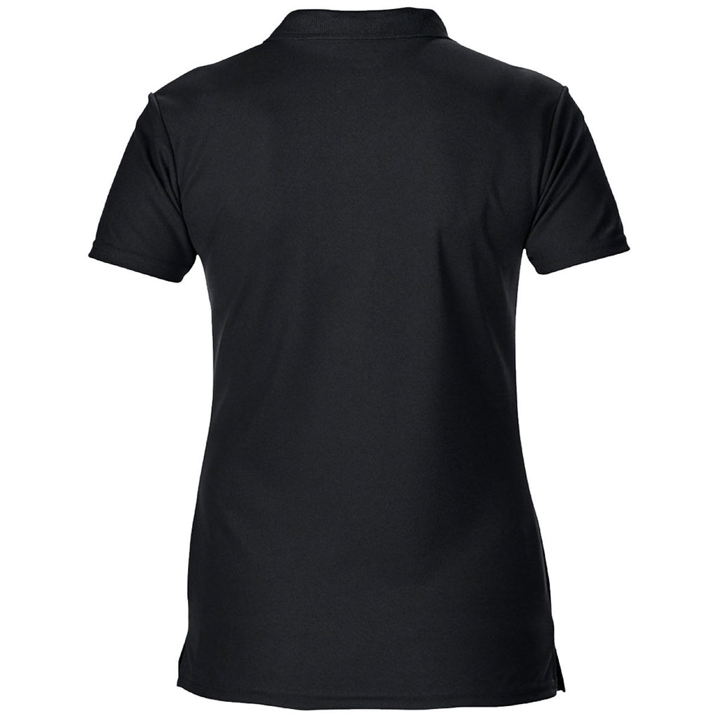Gildan Women's Black Performance Double Pique Polo Shirt