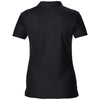 Gildan Women's Black Performance Double Pique Polo Shirt
