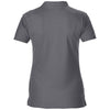 Gildan Women's Charcoal Performance Double Pique Polo Shirt