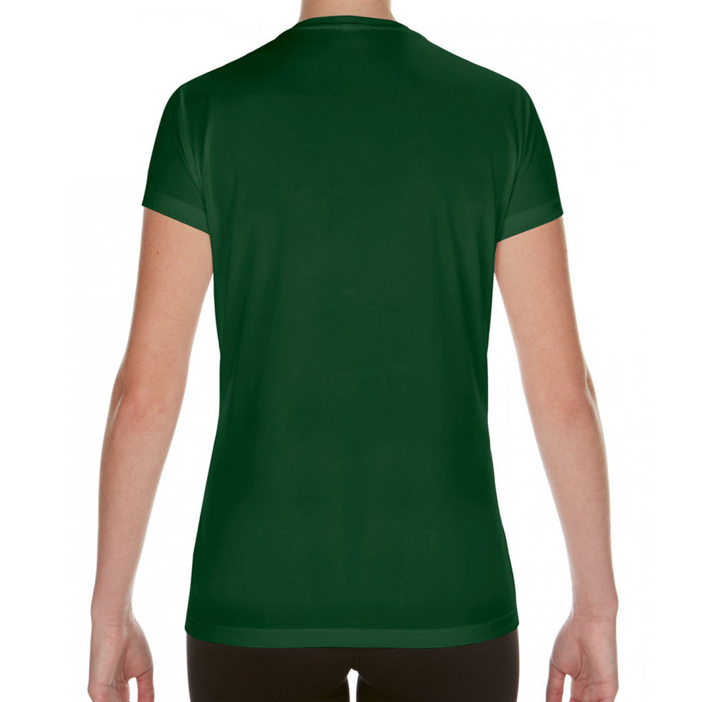 Gildan Women's Sport Dark Green Performance Core T-Shirt