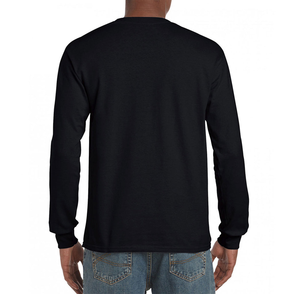 Gildan Men's Black Hammer Heavyweight Long Sleeve T-Shirt