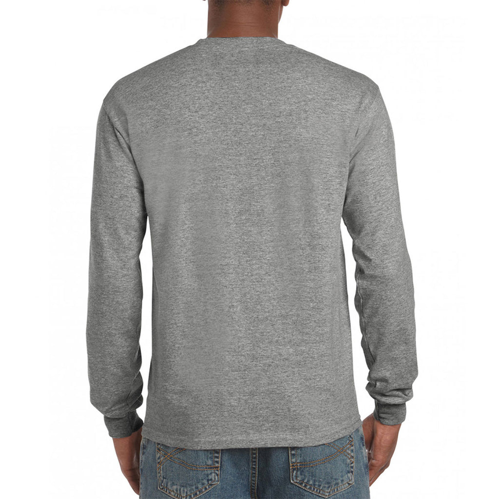 Gildan Men's Graphite Heather Hammer Heavyweight Long Sleeve T-Shirt