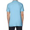 Gildan Men's Light Blue SoftStyle Double Pique Polo Shirt