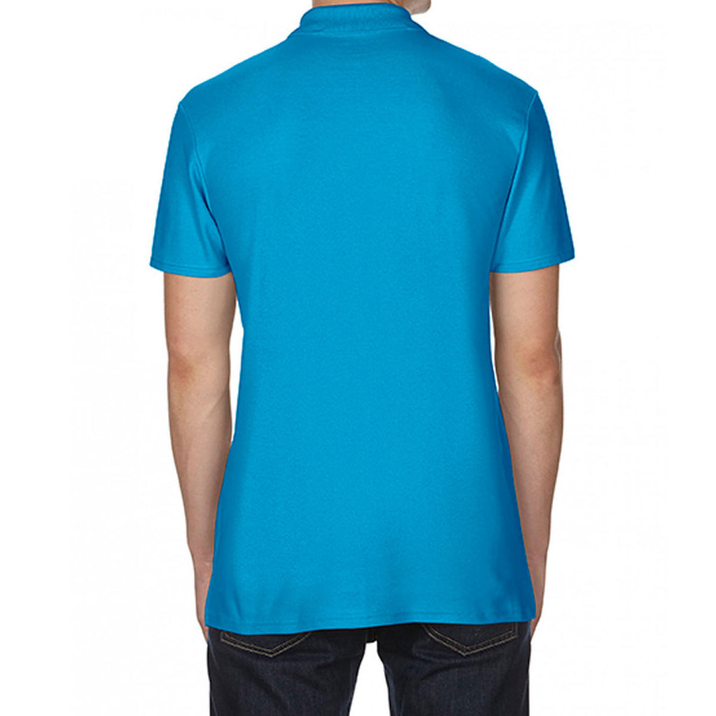 Gildan Men's Sapphire SoftStyle Double Pique Polo Shirt